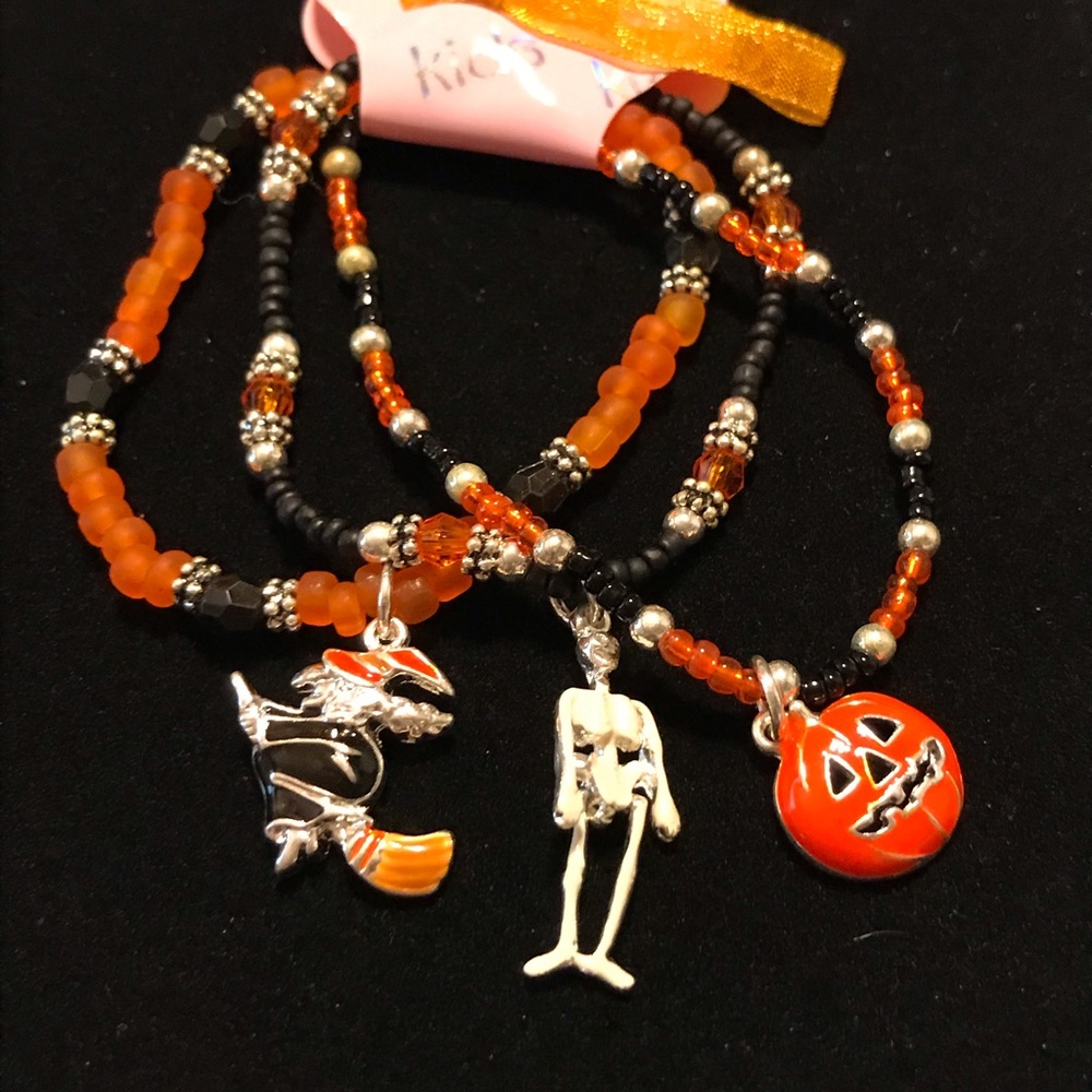 Kid's Halloween Bracelet With Charms
